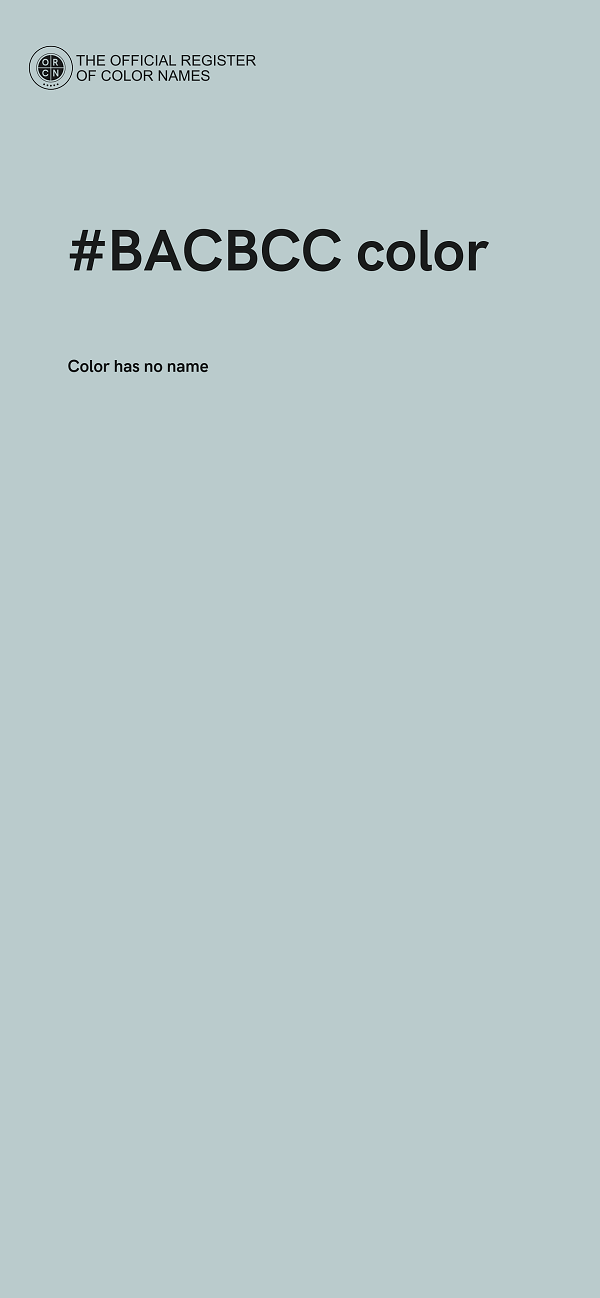 #BACBCC color image