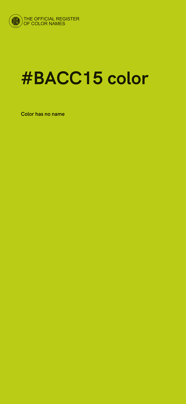 #BACC15 color image
