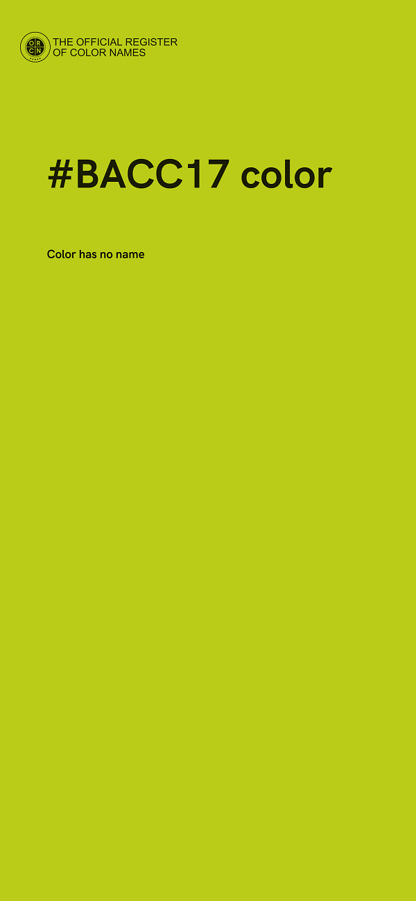 #BACC17 color image