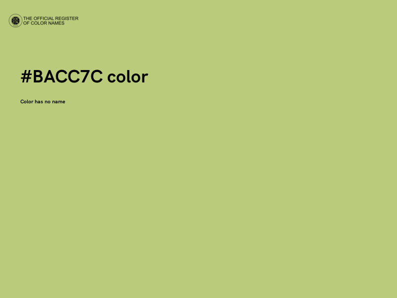 #BACC7C color image