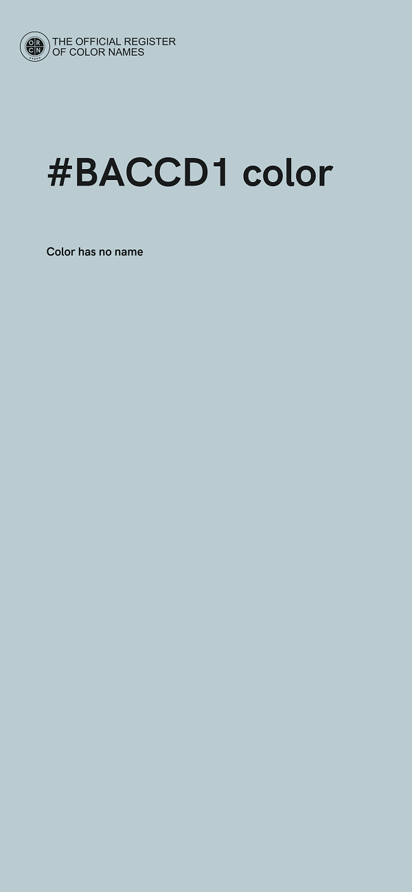 #BACCD1 color image