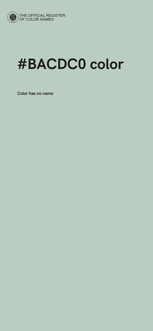 #BACDC0 color image