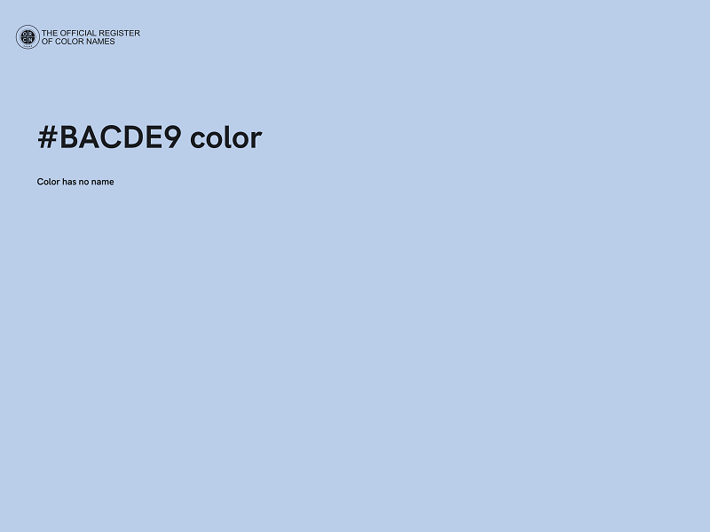 #BACDE9 color image