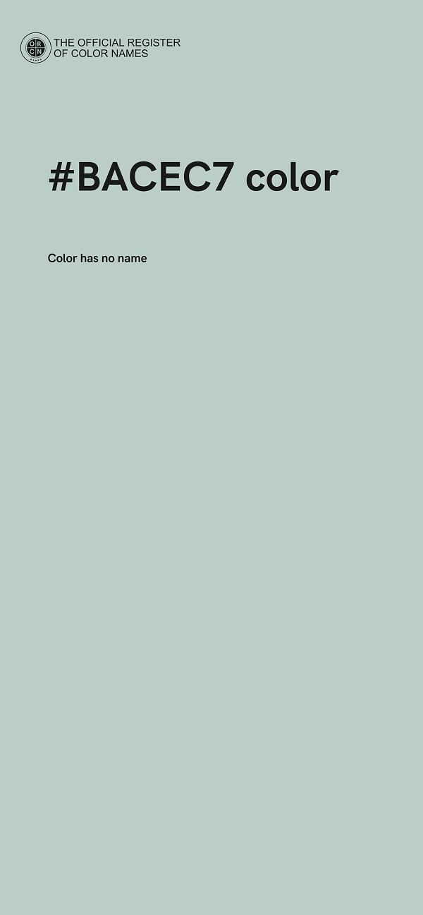 #BACEC7 color image