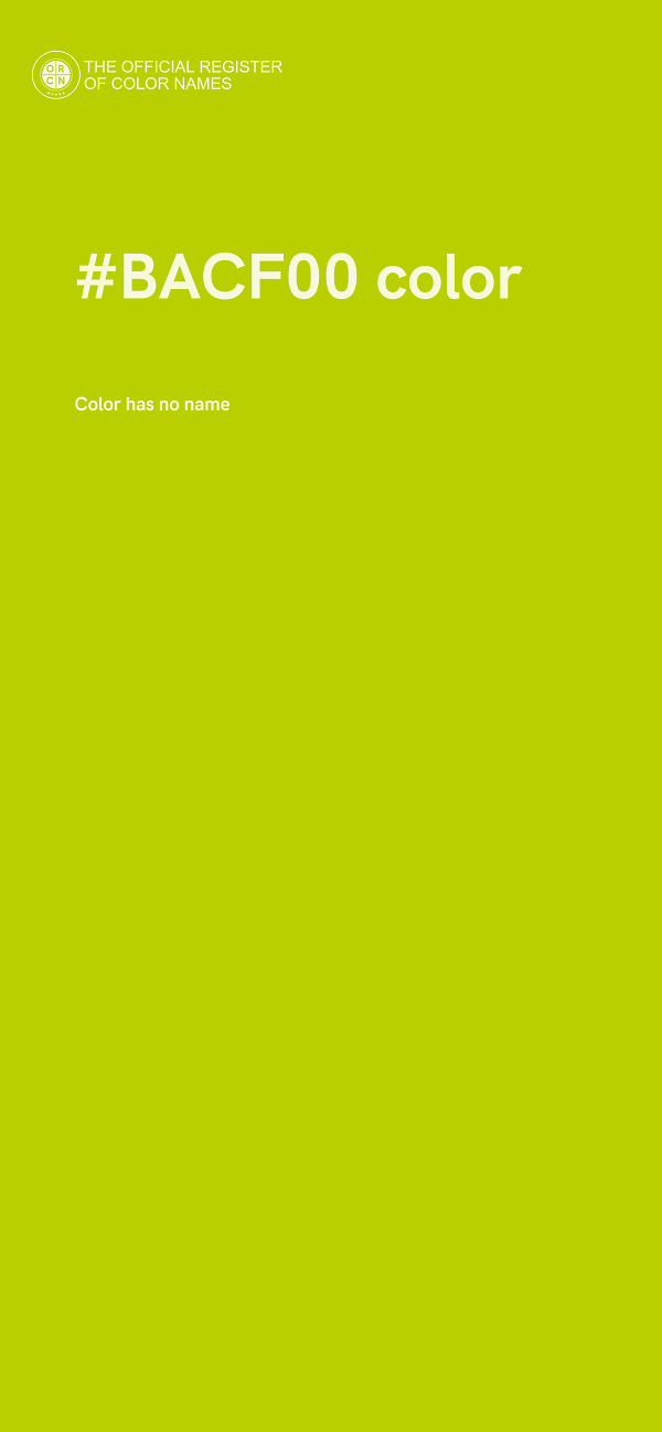 #BACF00 color image