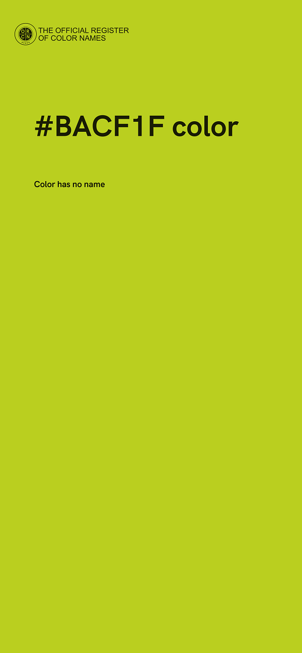 #BACF1F color image