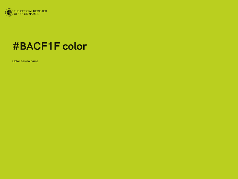 #BACF1F color image