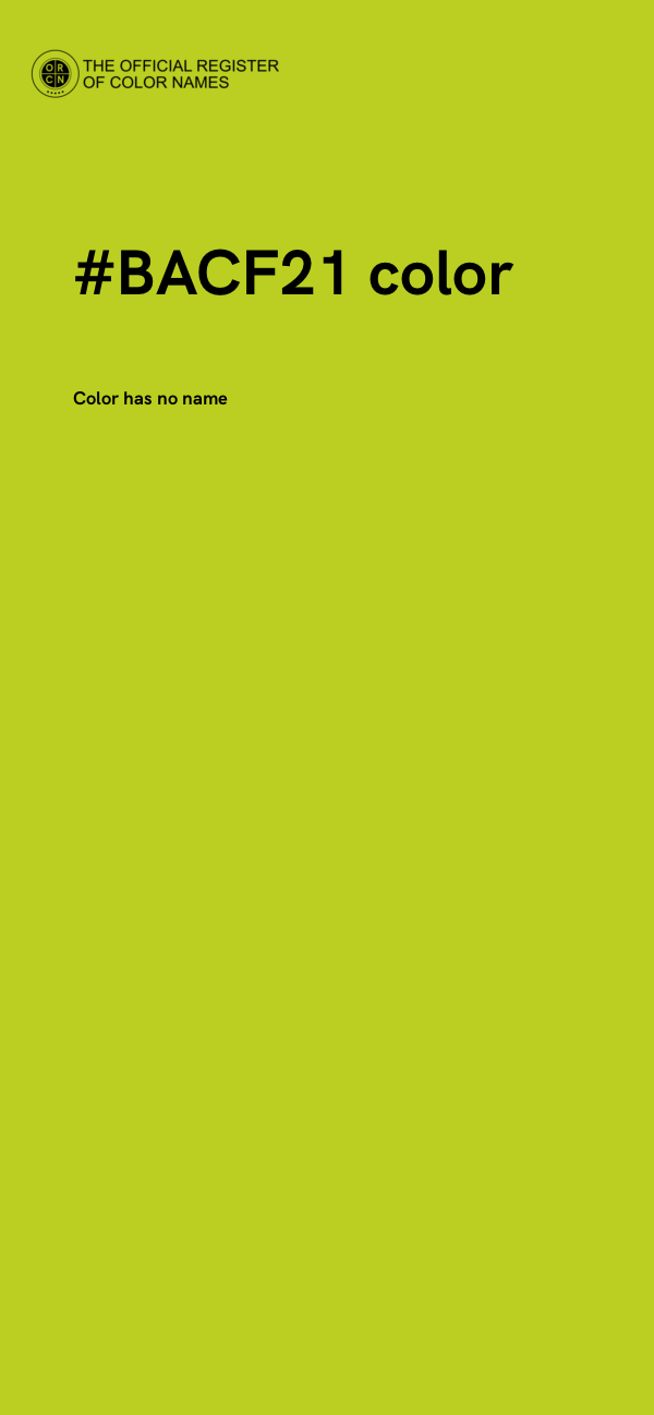 #BACF21 color image