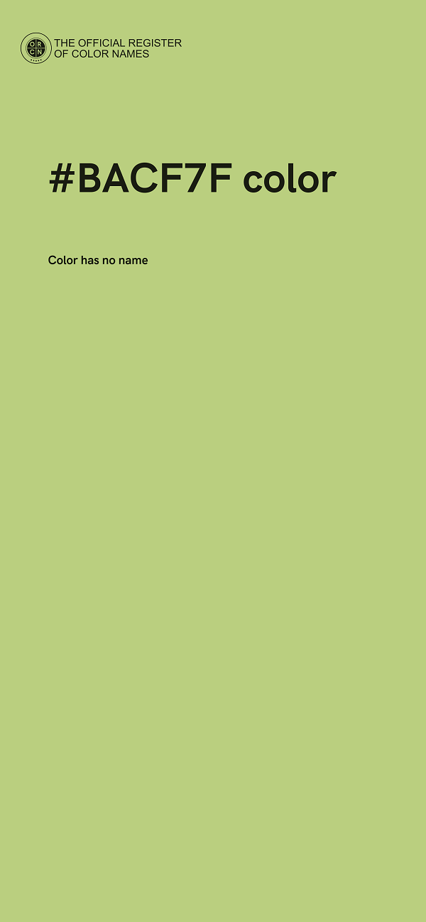 #BACF7F color image