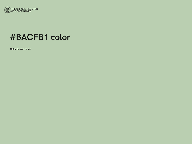 #BACFB1 color image