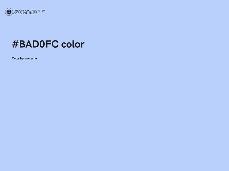 #BAD0FC color image