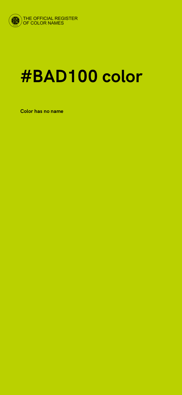 #BAD100 color image