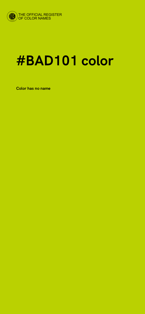 #BAD101 color image