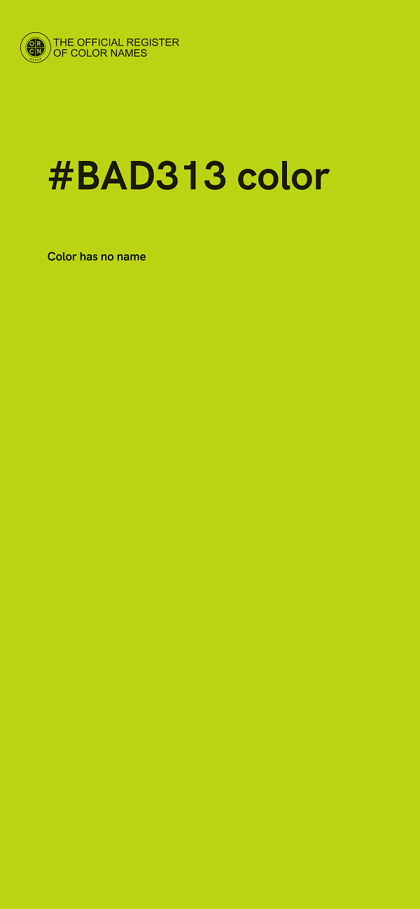 #BAD313 color image