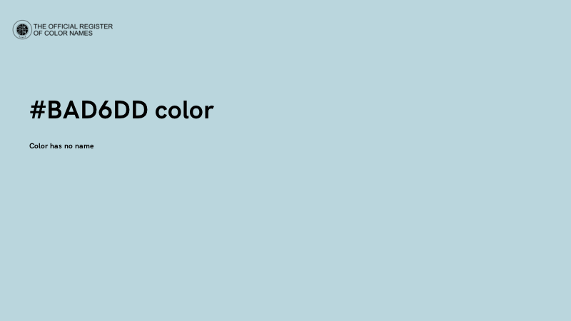 #BAD6DD color image