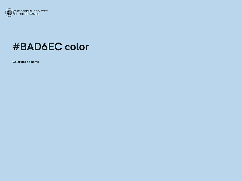 #BAD6EC color image