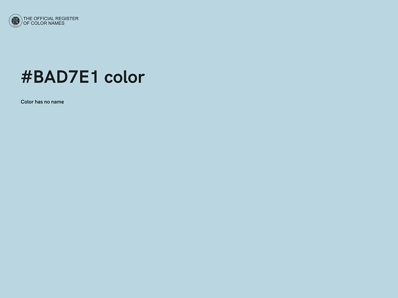 #BAD7E1 color image