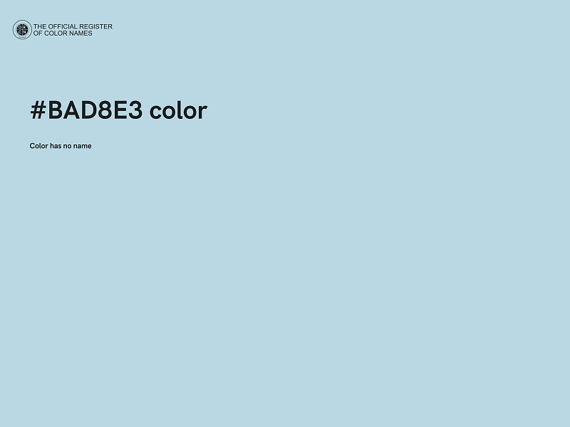 #BAD8E3 color image