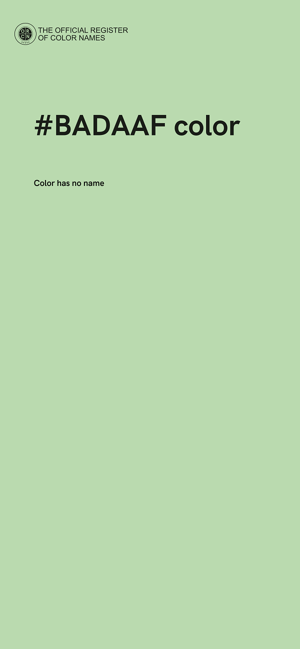 #BADAAF color image