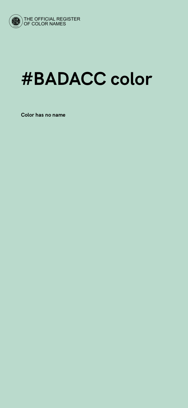 #BADACC color image