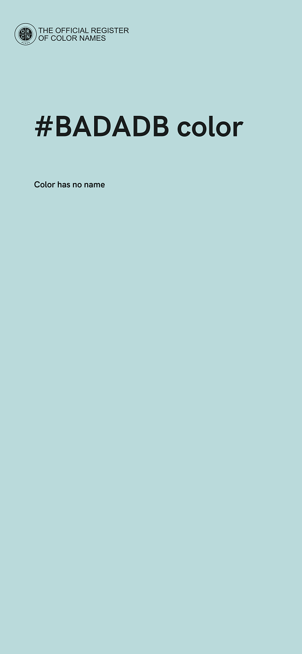 #BADADB color image