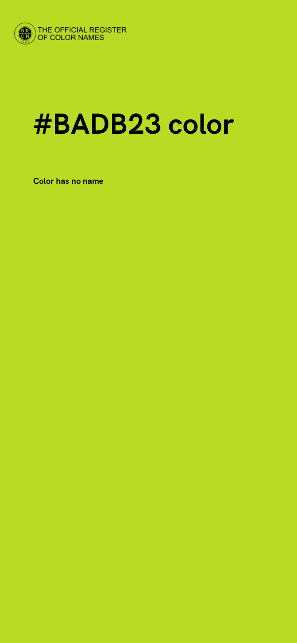 #BADB23 color image