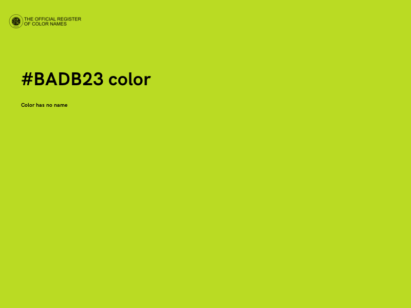 #BADB23 color image