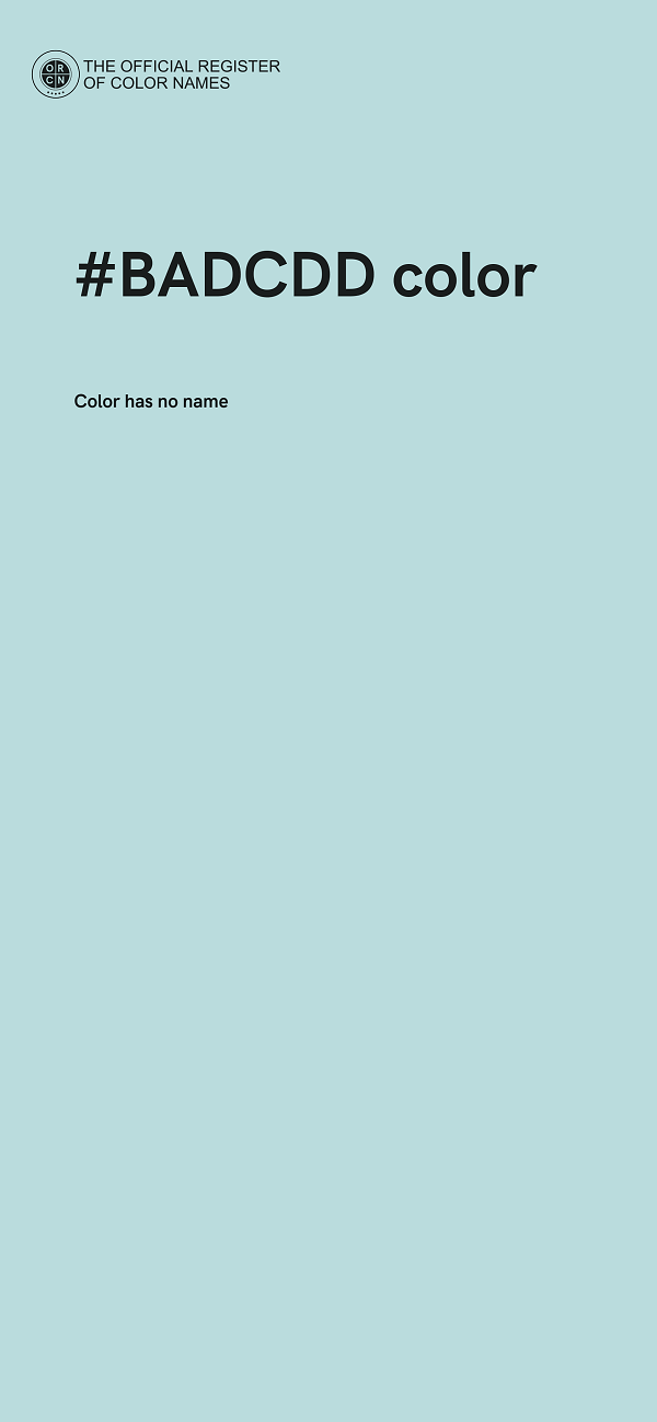 #BADCDD color image