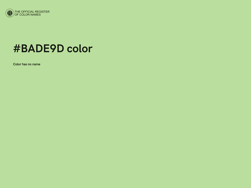 #BADE9D color image