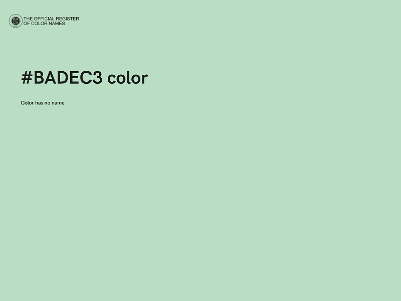 #BADEC3 color image