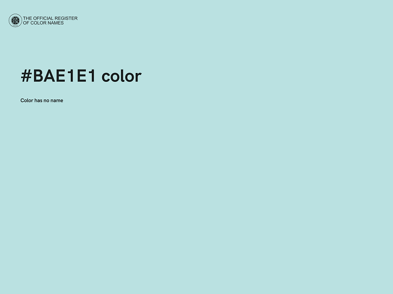 #BAE1E1 color image