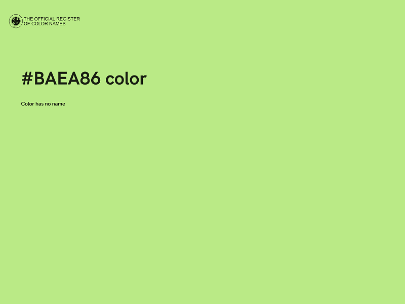 #BAEA86 color image