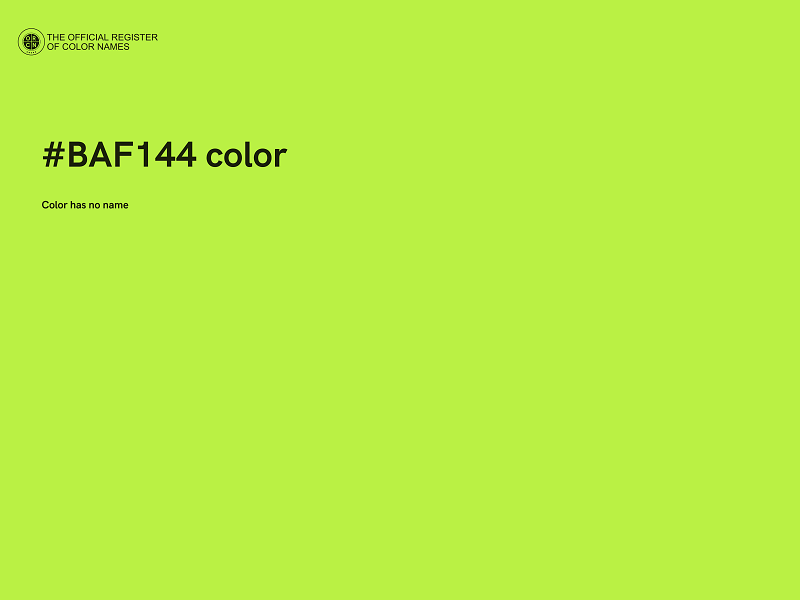 #BAF144 color image