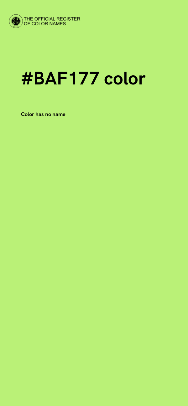 #BAF177 color image