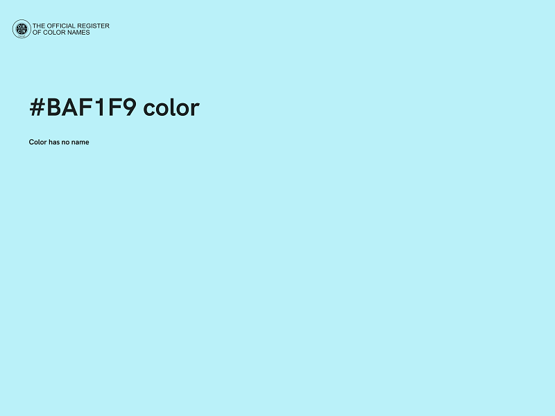 #BAF1F9 color image