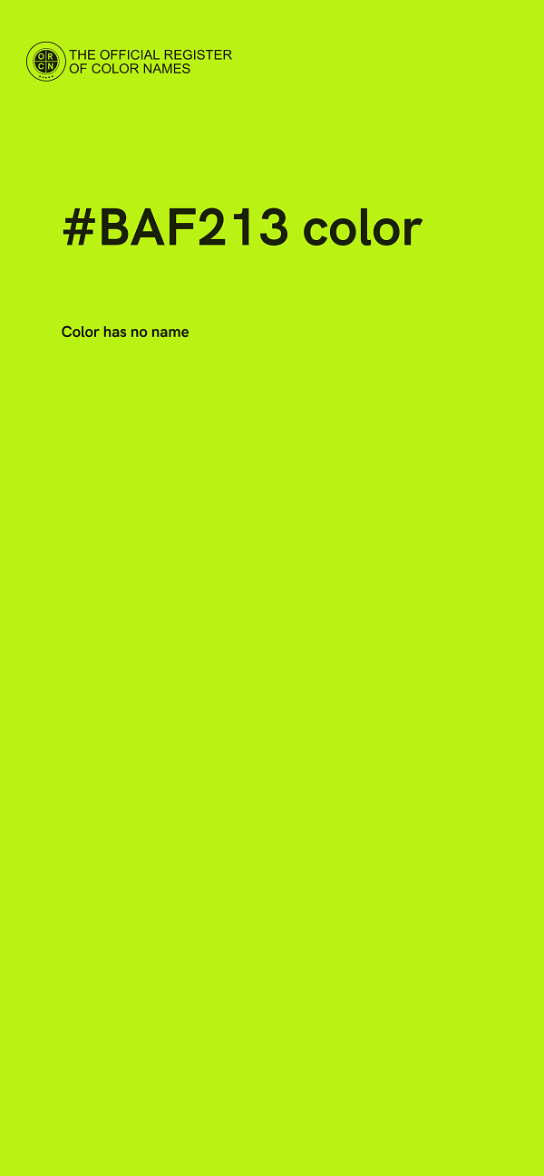 #BAF213 color image
