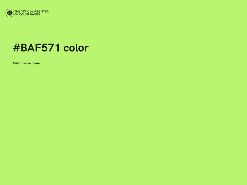 #BAF571 color image