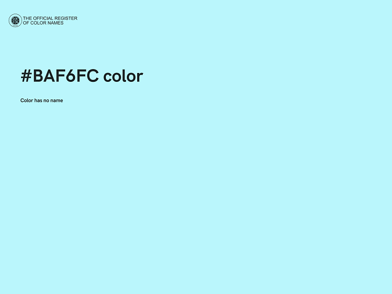 #BAF6FC color image