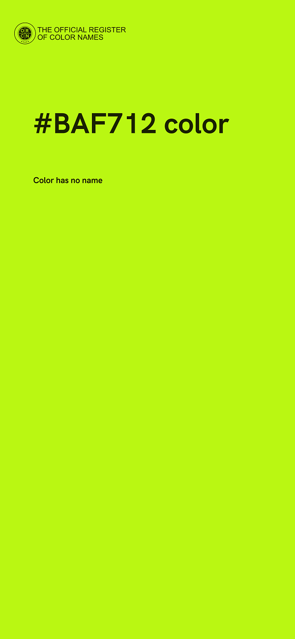 #BAF712 color image
