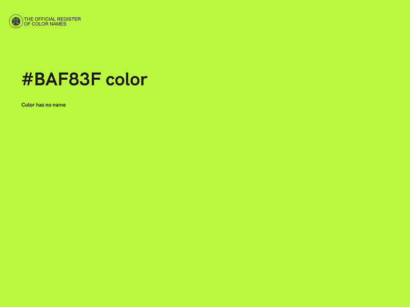 #BAF83F color image