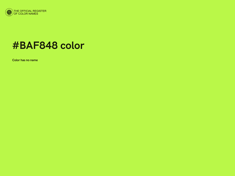 #BAF848 color image