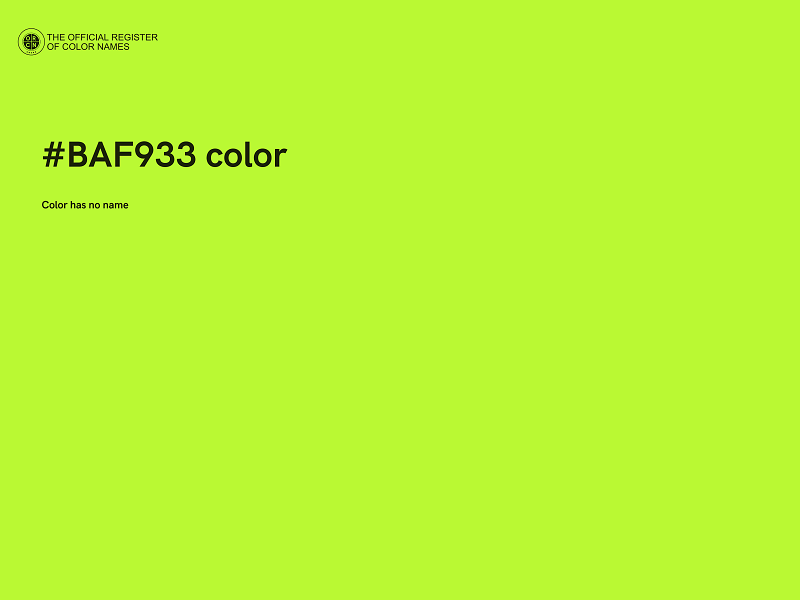 #BAF933 color image