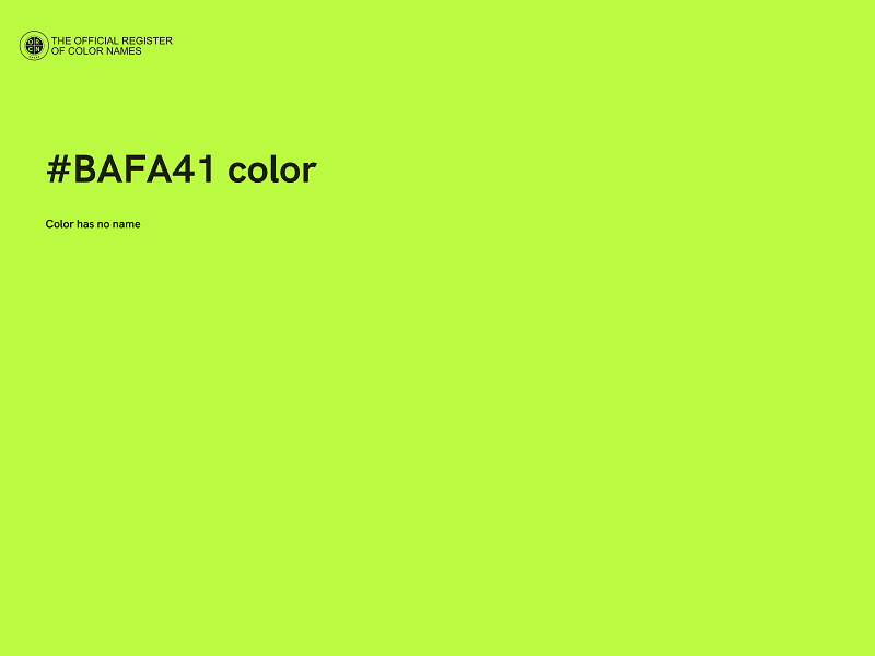 #BAFA41 color image