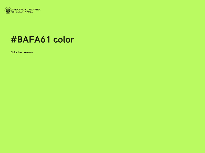 #BAFA61 color image