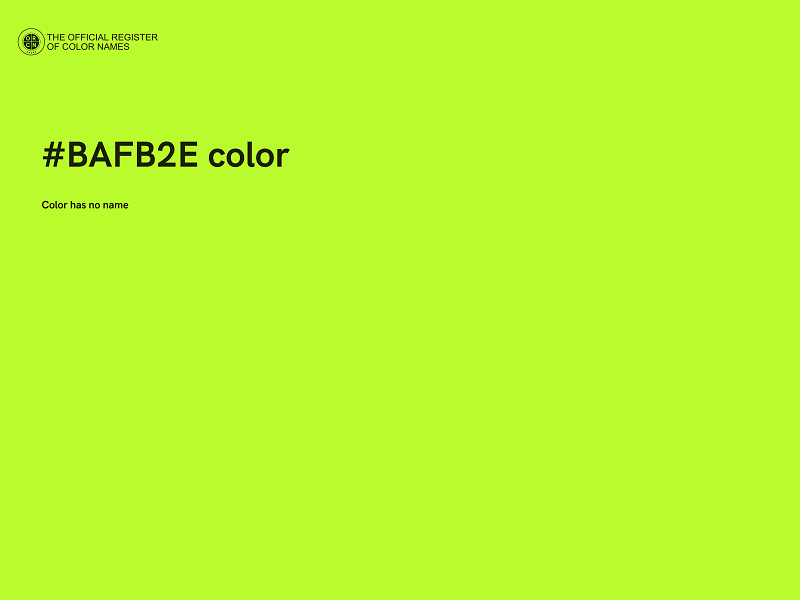 #BAFB2E color image