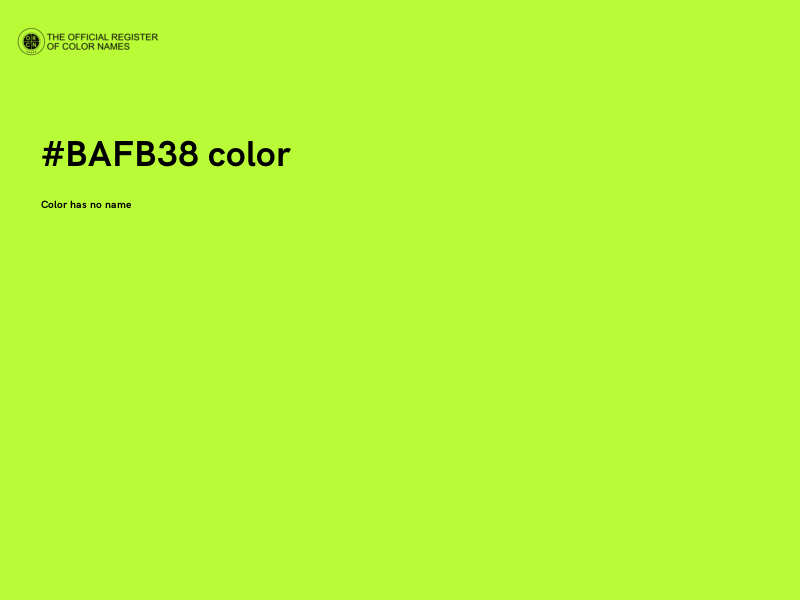 #BAFB38 color image