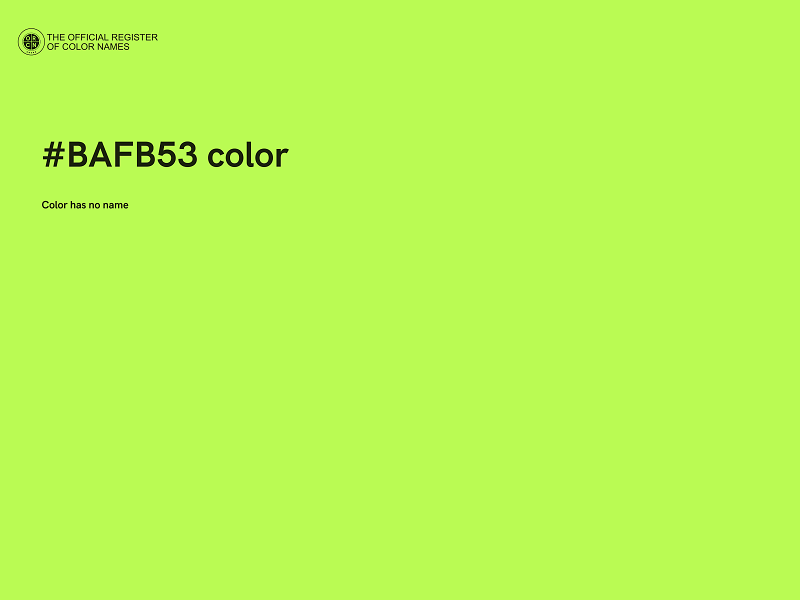 #BAFB53 color image