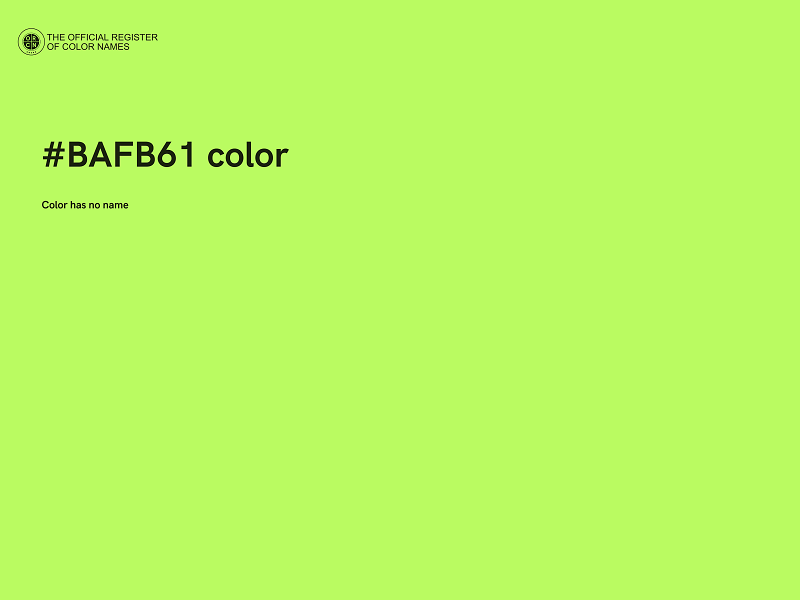 #BAFB61 color image