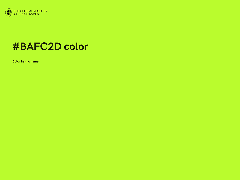 #BAFC2D color image