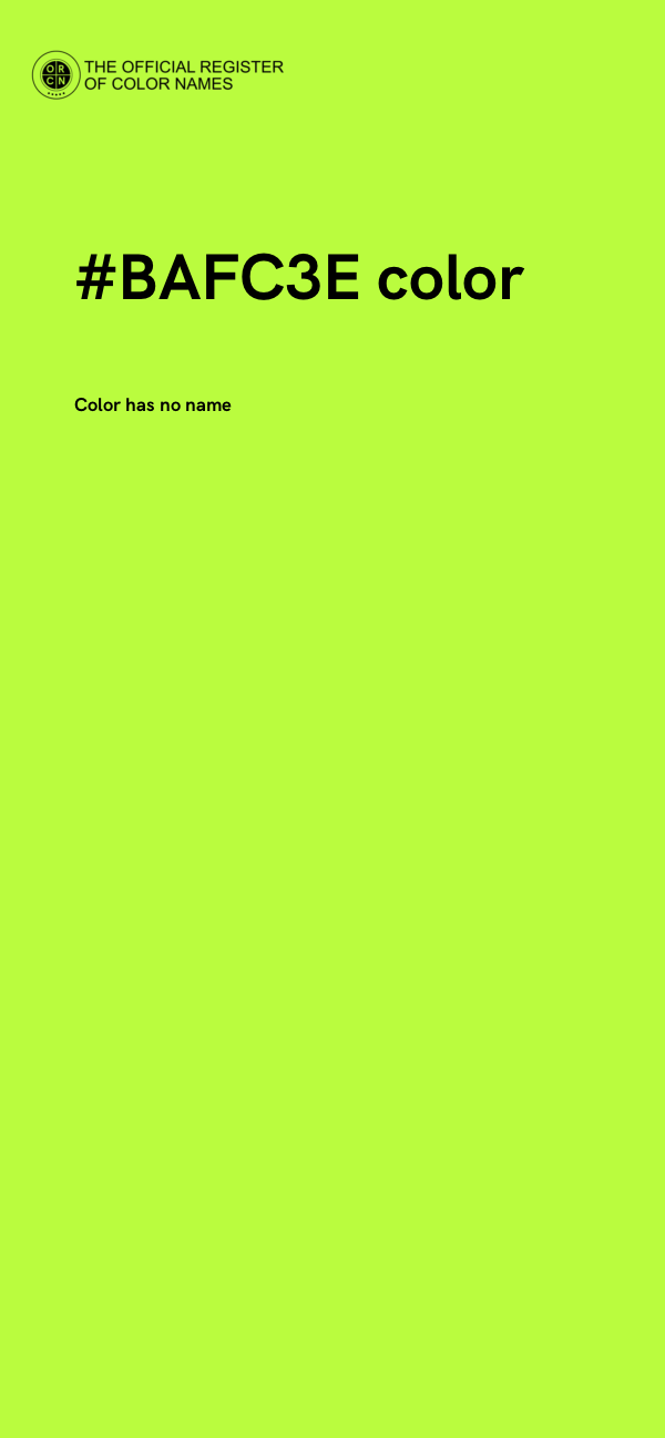 #BAFC3E color image